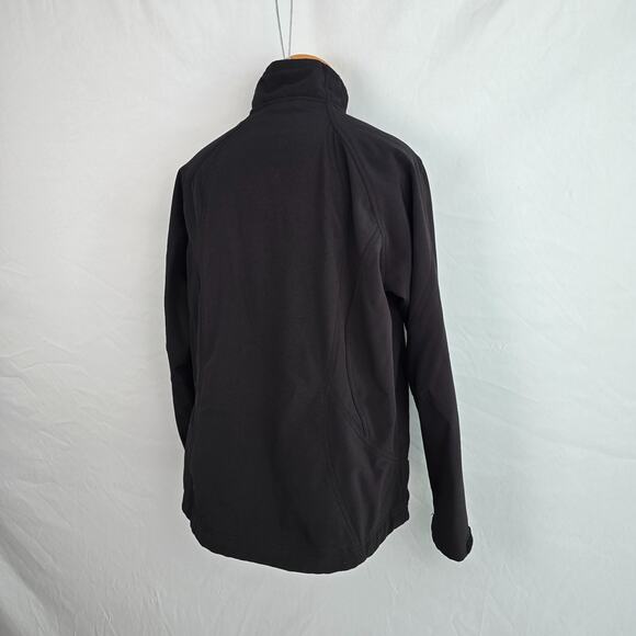 Double Diamond Jacket Women's L Black Full Zip Up Fleece Lined Soft Shell - Picture 10 of 16